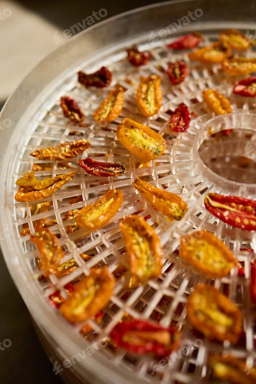 Preview: Drying colorful cherry tomatoes in a dehydrator for healthy snacks during summer
