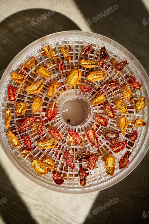 Preview: Drying colorful cherry tomatoes in a dehydrator for healthy snacks during summer