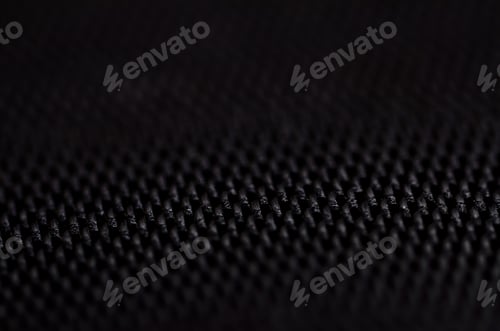 Preview: Dark Black Synthetic Material Texture with Shallow Depth of Field