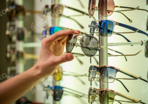 Preview: Selecting Aviator Sunglasses.