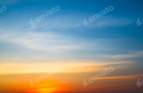 Preview: Gradient overlay blur sunset nature summer background cloud dramatic weather orange sky evening sunr