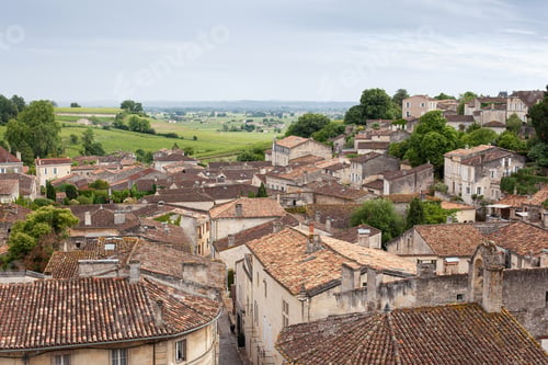 Preview: Rooftops of a tourist village in the Aquitaine region of France