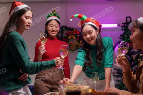 Preview: At New Year's Eve and Christmas Eve parties, Asian friends and coworkers come to celebrate together.