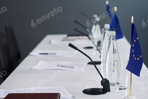 Preview: European Union Conference Table Preparing for Press Briefing