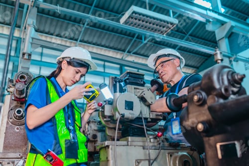 Preview: Father Teaches Daughter to Document Machinery With Mobile in Family Business Transition