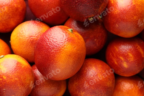 Preview: Ripe Sicilian oranges as background, top view