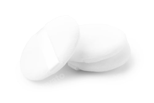Preview: Three clean makeup sponges isolated on white