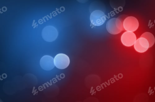Preview: Police red and blue lights. Emergency vehicle lighting