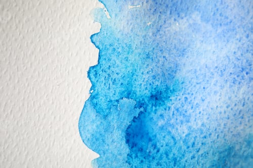 Preview: Beautiful watercolor painting on canvas, top view