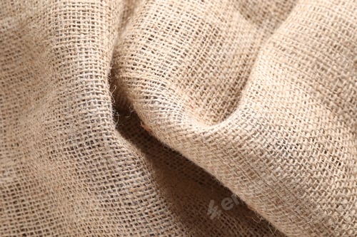 Preview: Texture of burlap fabric as background, top view
