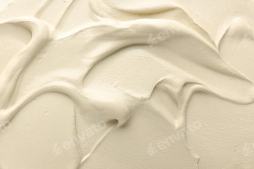 Preview: Natural clay paste for hair and skin care as background, top view. Mud therapy