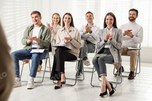 Preview: Business planning. Colleagues having meeting in office