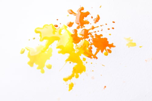Preview: Abstract watercolor painting on canvas, top view