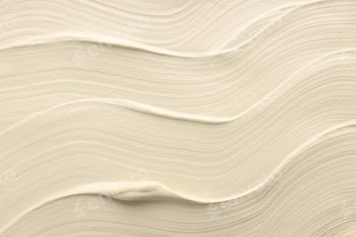 Preview: Natural clay paste for hair and skin care as background, top view. Mud therapy