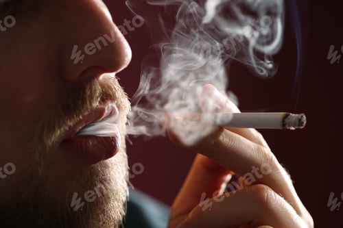 cigarette stock photo stylish man smoking 9,100+ Man Smoking Cigarette Stock
