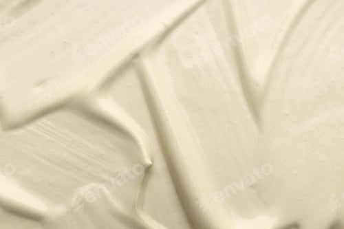 Vista previa: Natural clay paste for facial and body care as background, top view. Mud therapy