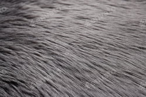 Preview: Texture of grey fluffy fabric as background, closeup