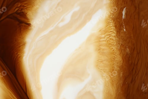 Preview: Delicious coffee with milk as background, top view