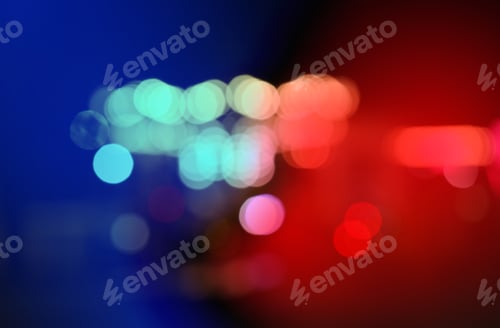 Preview: Police red and blue lights. Emergency vehicle lighting