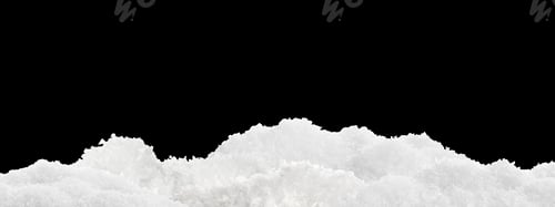 Preview: White snow against black background. Banner design
