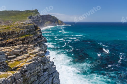 Preview: Rough ocean and rocks at Cape of Good Hope