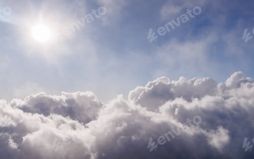 Preview: Above clouds view from volcano in Hawaii