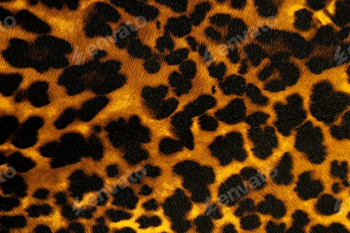 Preview: Animal print fabric texture, close up detail of leopard spots on soft material for fashion