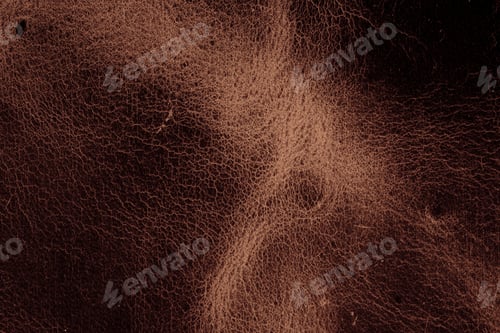 Preview: Close up of brown textured leather surface