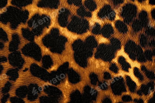 Preview: Close up animal print texture, leopard spot surface detail for fabric
