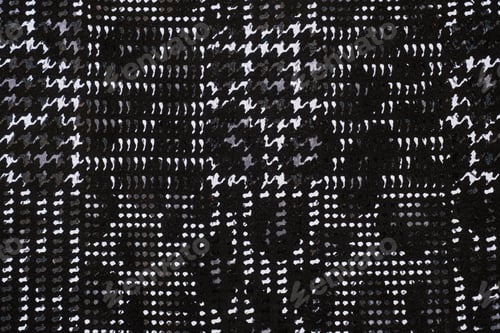 Preview: Black and white houndstooth fabric texture