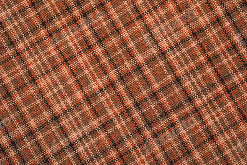 Preview: Tweed fabric with a plaid pattern