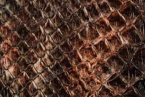 Preview: Viper leather texture close up with reptile scale pattern and glossy exotic surface