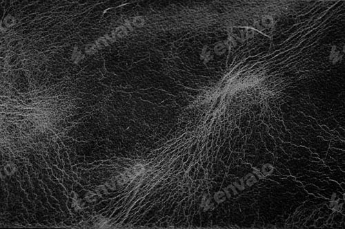 Preview: Black leather texture close up with natural creases