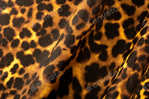 Preview: Close up detail of embossed leather with leopard spots for fashion and decor