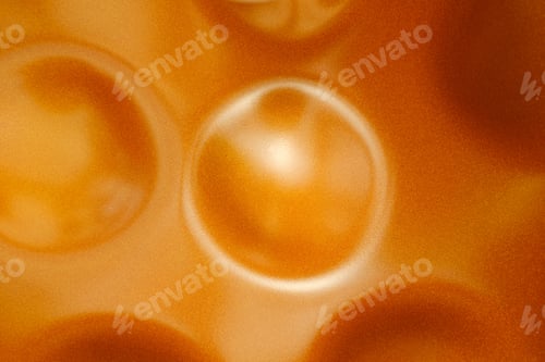 Preview: Circular shapes on an orange sparkling surface