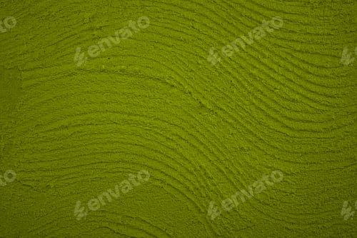 Preview: Green plaster wall texture with wave design