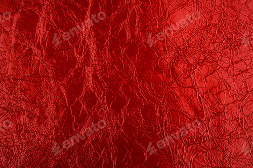 Preview: Macro shot of red leather texture surface