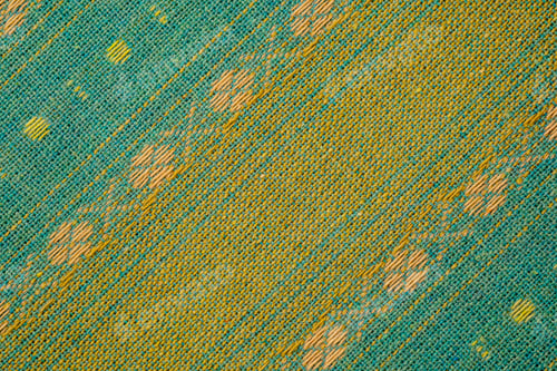 Preview: Woven fabric with geometric pattern and diagonal stripes Woven textile surface with diagonal floral