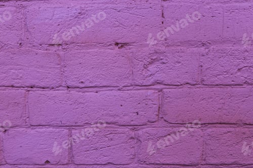 Preview: Purple painted brick wall texture
