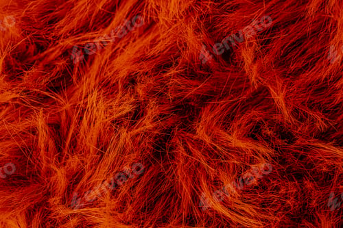 Preview: Warm vibrant deep red orange fluffy soft cozy textile material texture abstract surface background