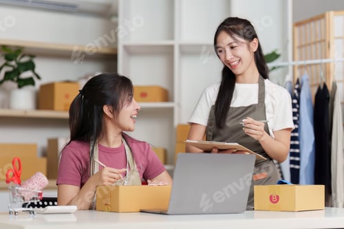 Preview: Team collaboration in a small business workspace