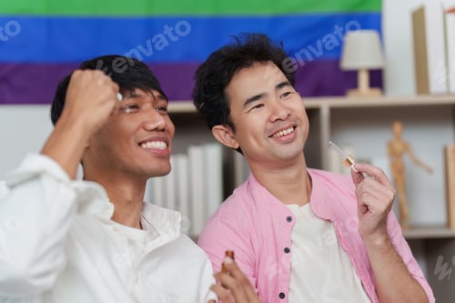 Preview: LGBTQIA couple enjoying creative makeup session