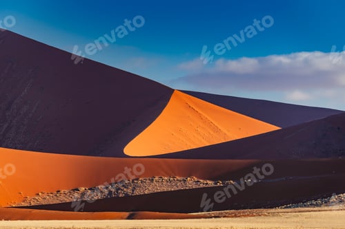 Preview: Geometric shadows in the dunes of Sossuvlei at sunset