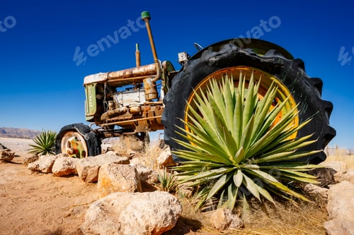Preview: Abandoned tractor near Solitaire in Namibia