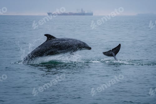 Preview: Dolphins playing and jumping out of the water