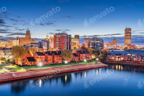 Preview: Buffalo, New York, USA Downtown Skyline