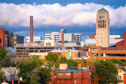 Preview: Ann Arbor, Michigan, USA Downtown Skyline
