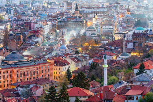 Preview: Sarajevo, Bosnia and Herzegovnia at Golden Hour