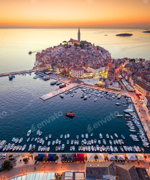 Preview: Rovinj, Croatia on the Istria Peninsula at Dusk