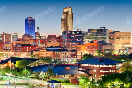 Preview: Omaha, Nebraska, USA Downtown City Skyline